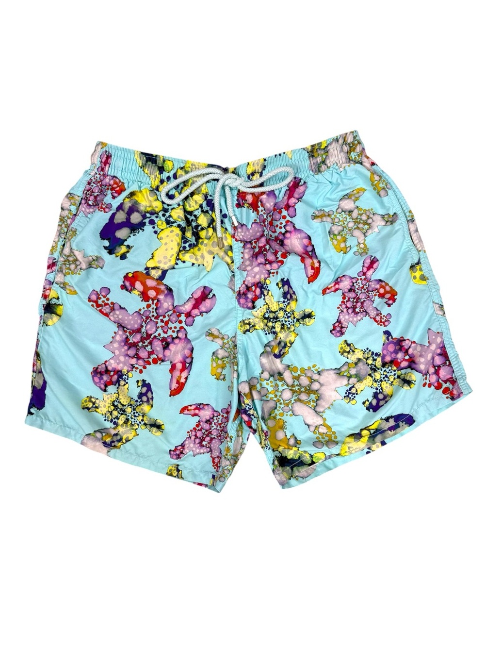 Vilebrequin Swim Trunks Men’s Size XXL Turtle Print Blue Multicolor